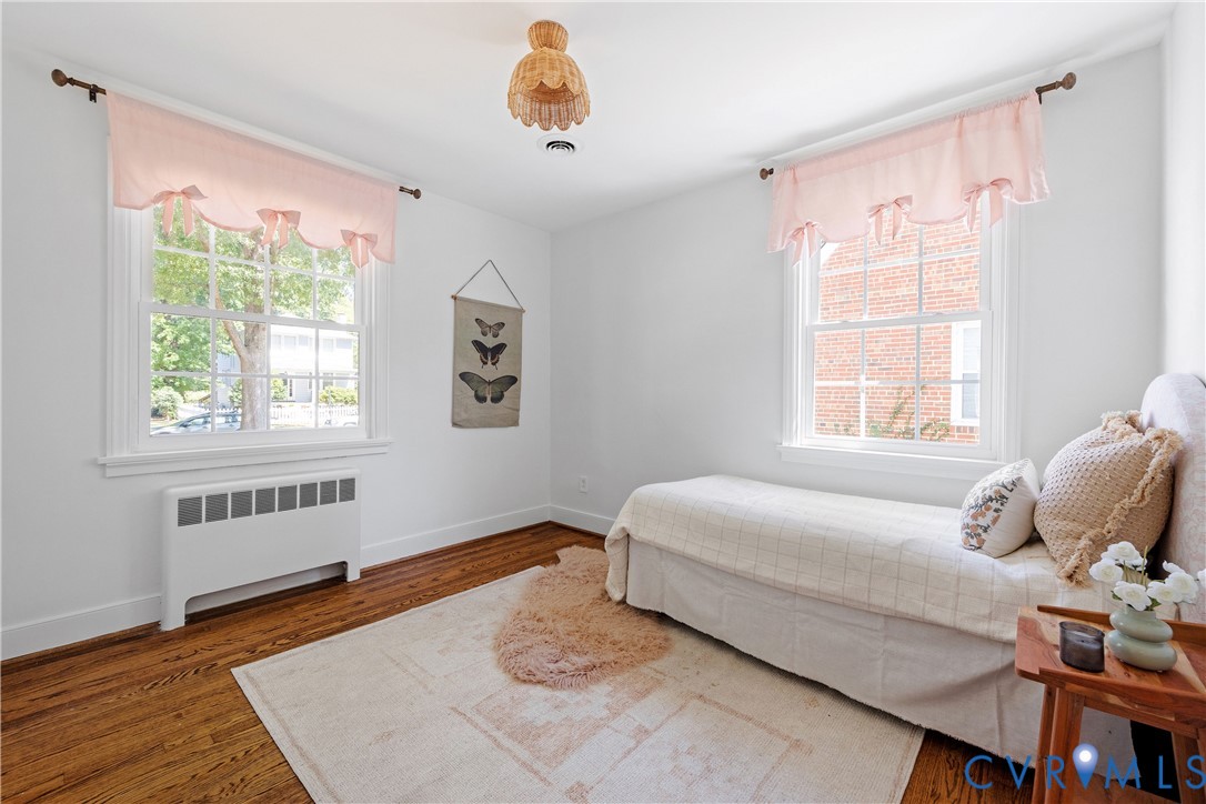Hardwood-style flooring throughout