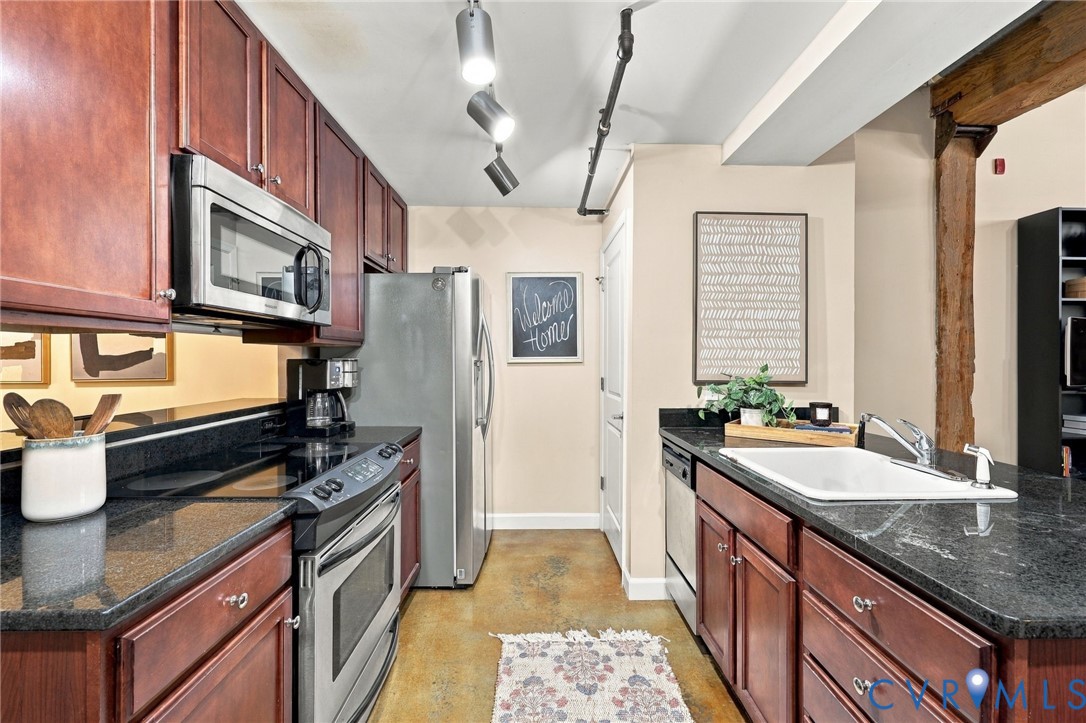 Kitchen with Stainless appliances