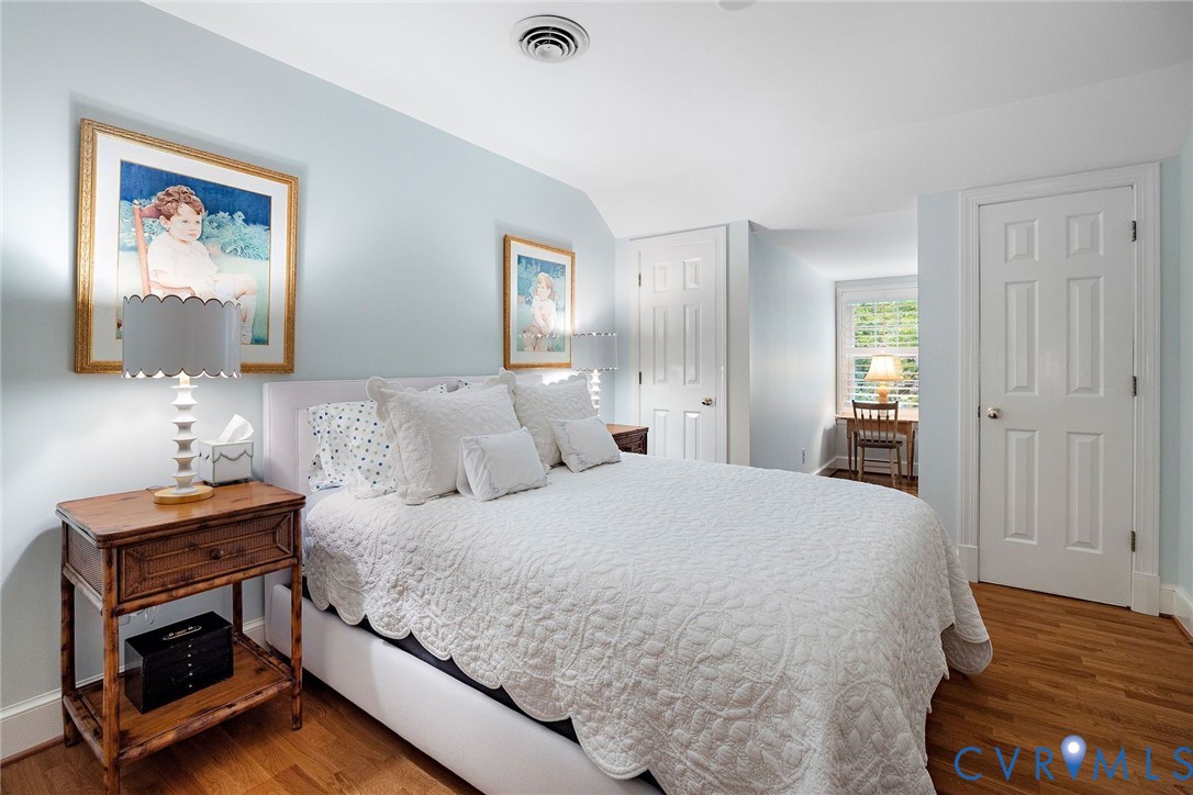 Bedroom #2 with 3 closets and alcove