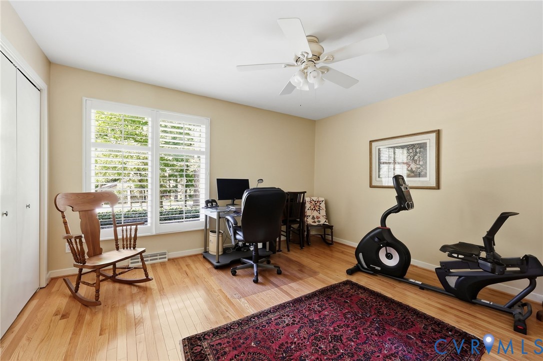 Bedroom 3, currently used as office