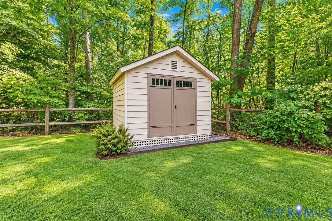 Great for storing tools and yard equipment.  Could also be a great playhouse!