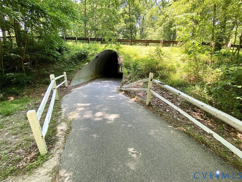 Walking paths and bike trails connect Brandermill's many neighborhoods, docks,  and playgrounds
