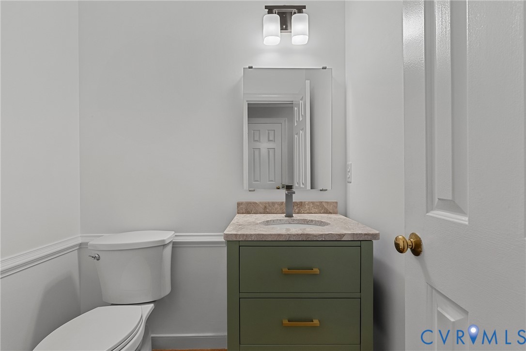 Updated powder room