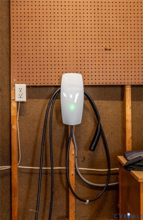 Electric vehicle charging station installed