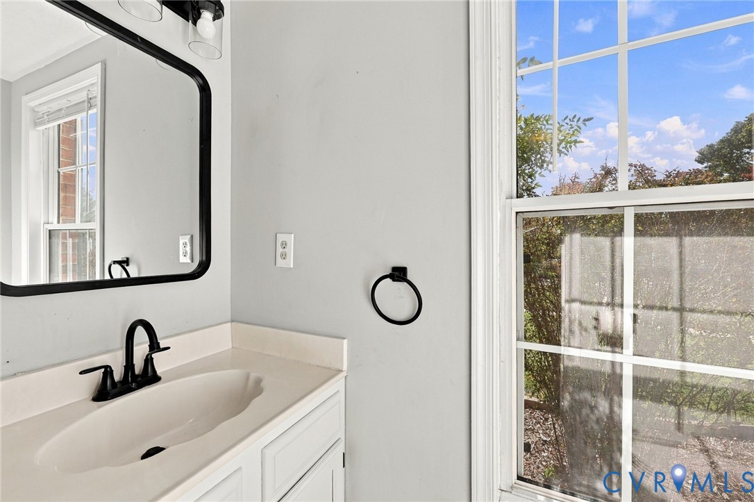Half Bath on First Floor