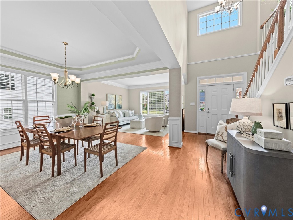 Hardwood flooring throughout the main level