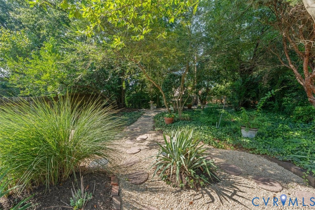 paths in the rear yard...kids love it!