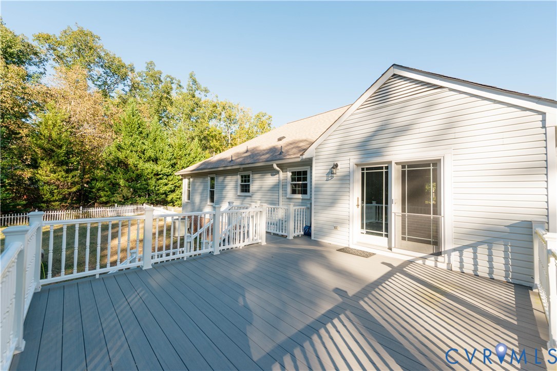 Spacious, composite deck