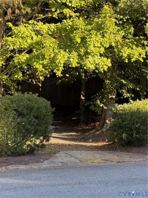 A peek at the trail that criss-crosses through the neighbothoof