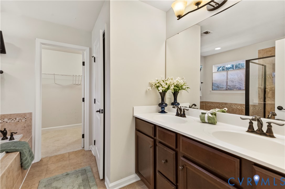 Five Fixture Primary Suite with 2nd Primary Closet Space - Double Vanitie and Private Water Closet