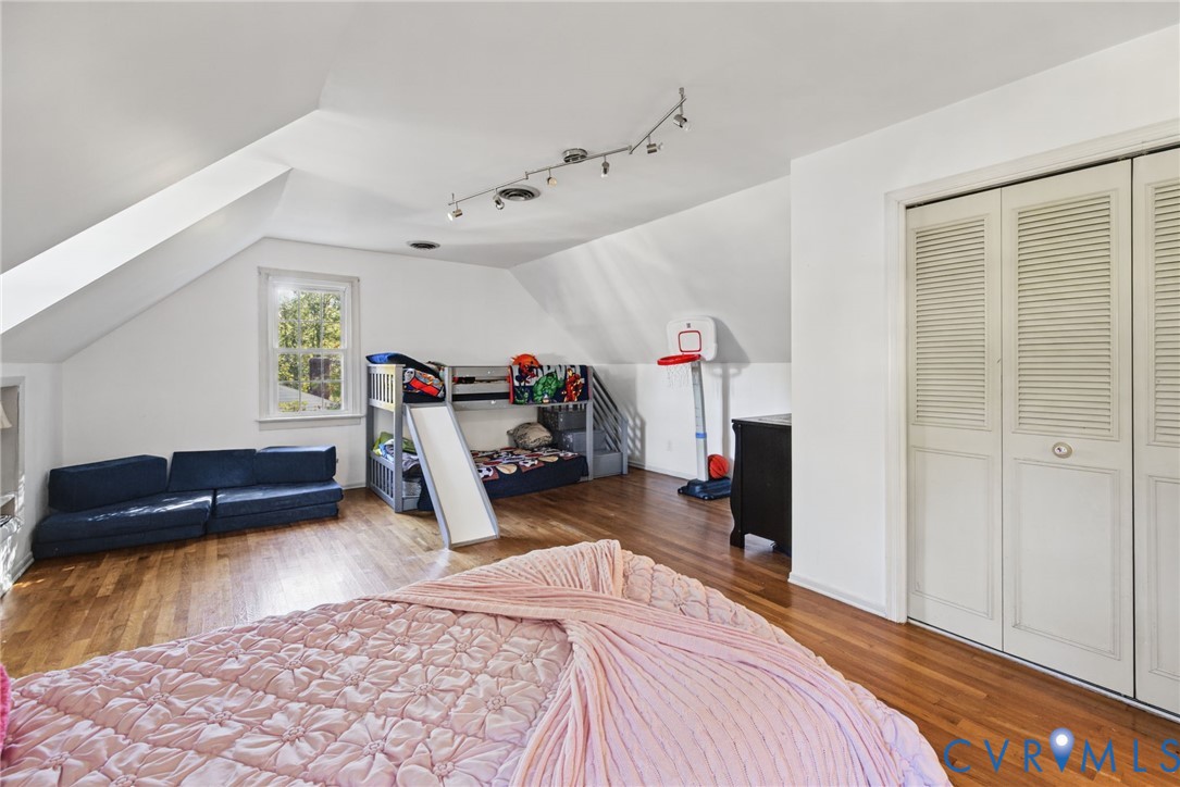 Closet and storage behind