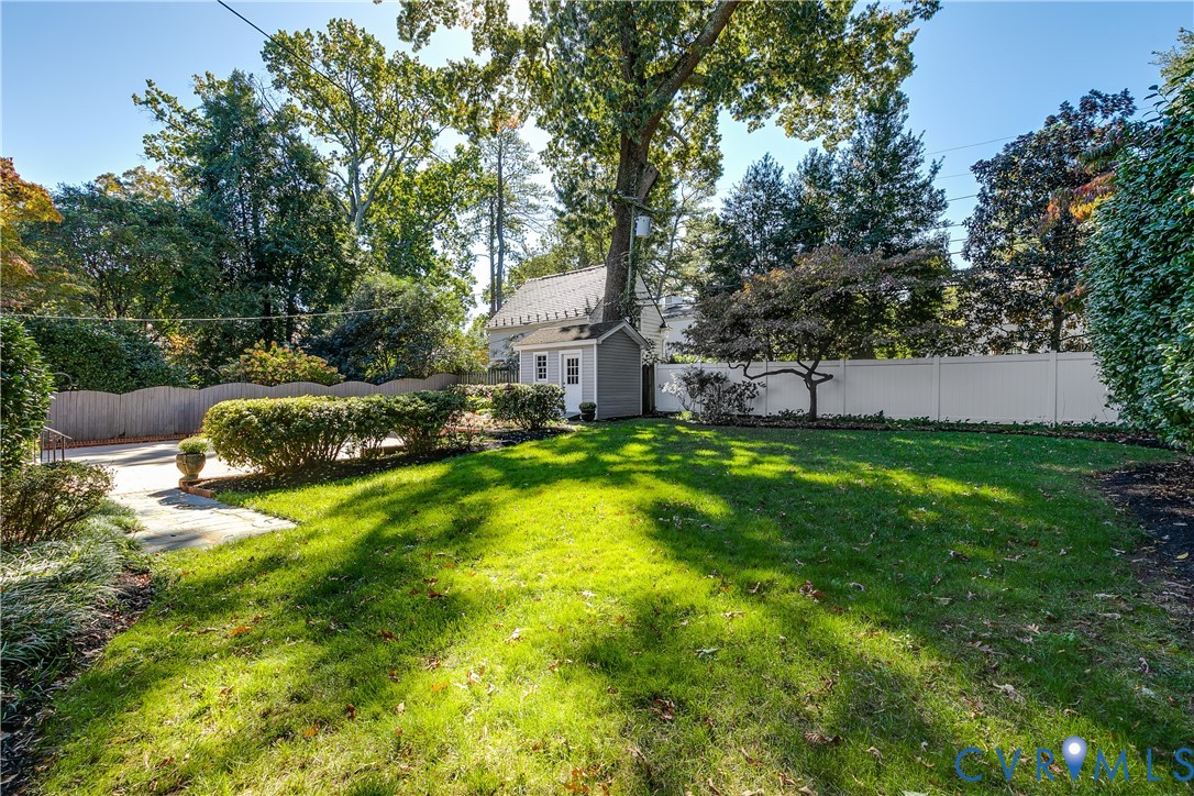Private back yard