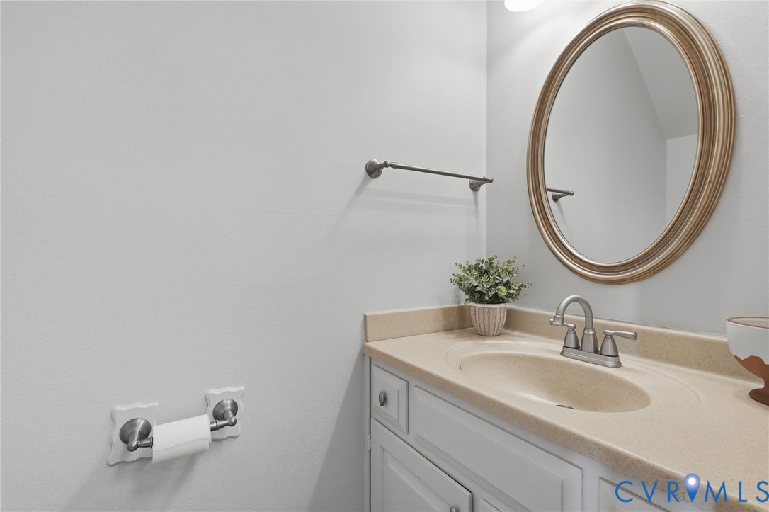 Downstairs powder room
