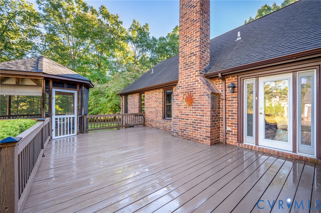 25x 16 new painted deck with screened gazebo 25x 16 new painted deck with screened gazebo