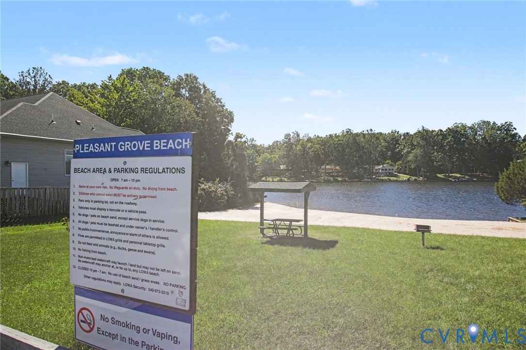 one of the beaches in the community