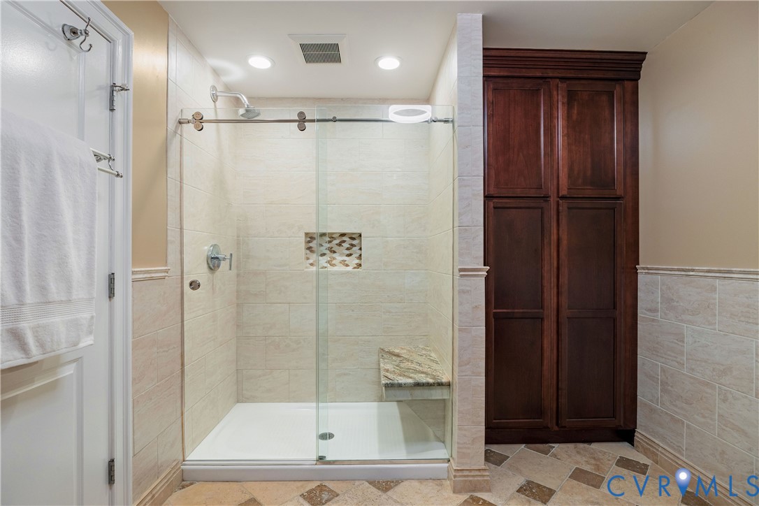 Renovated with walk-in shower