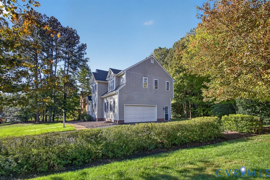Exterior view, side of home