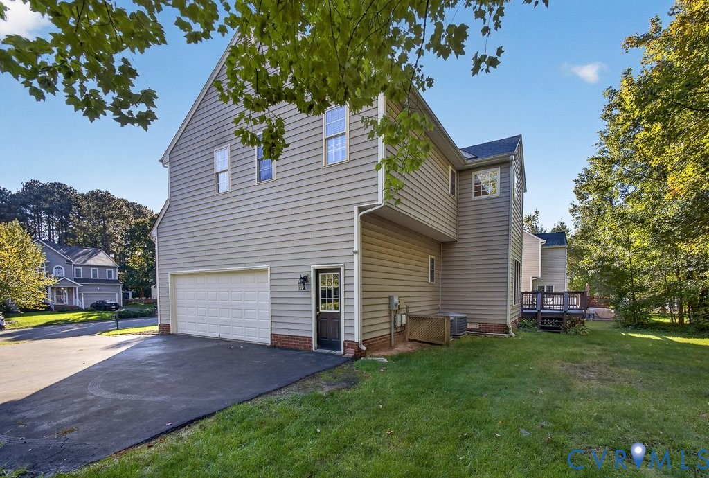 Exterior view, side of home