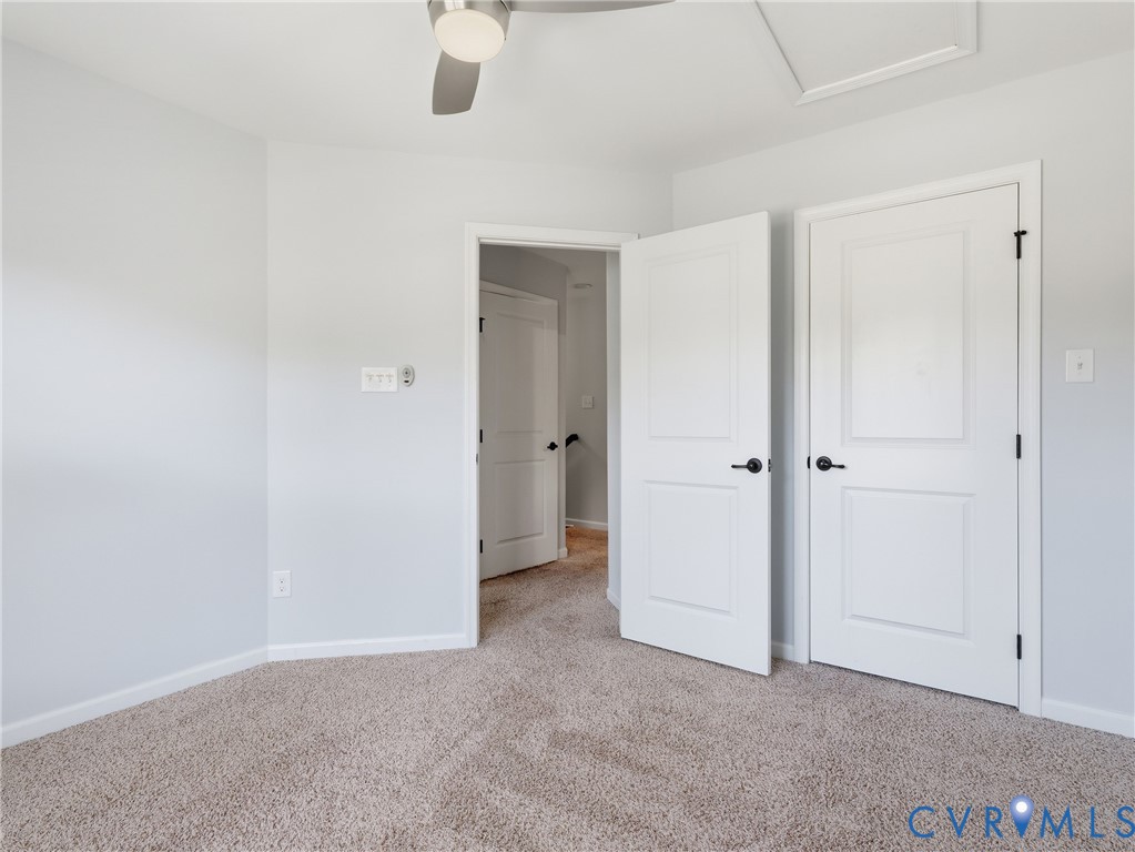 Enjoy ample closet space and access to the full hallway bathroom