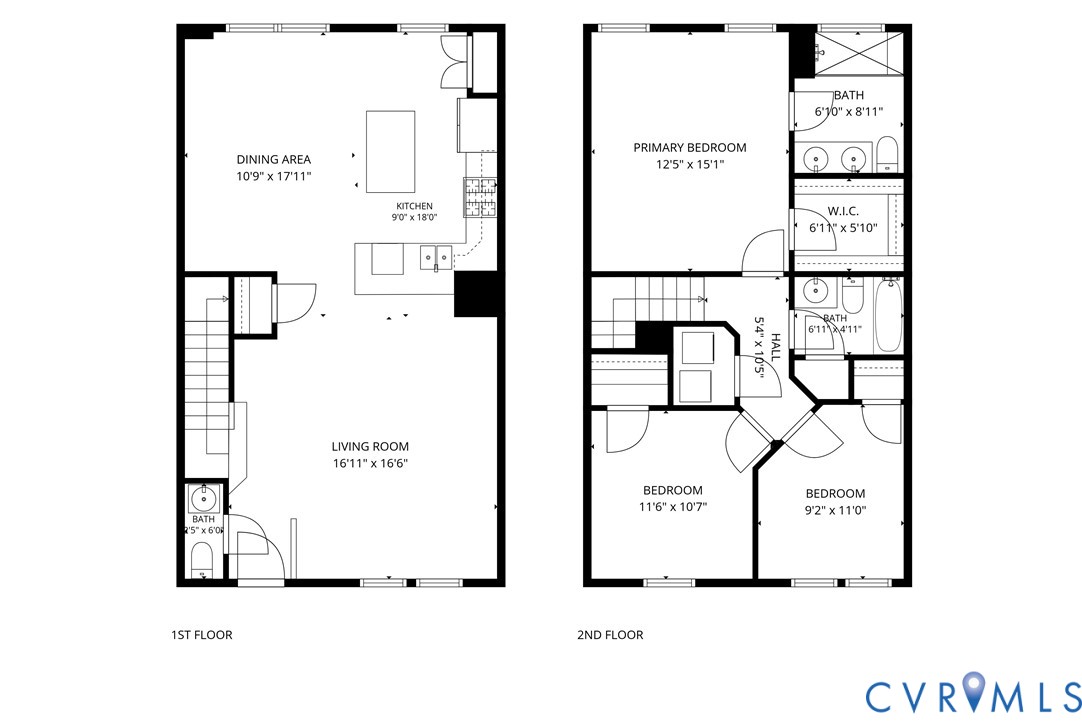 Enjoy an open concept living area and private bedrooms tucked away on the top floor