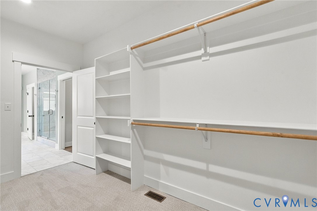 Closet #1 - All Wood Shelving Including Shoe/Sweater Boxes