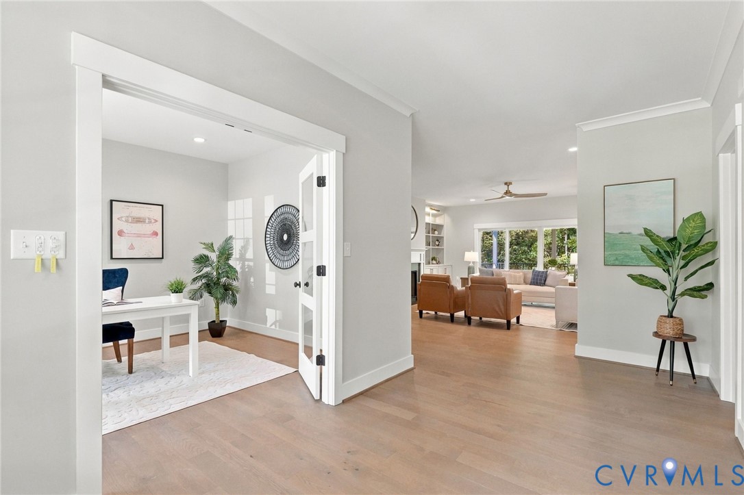 Study/Office has French Doors & Located Off of Foyer