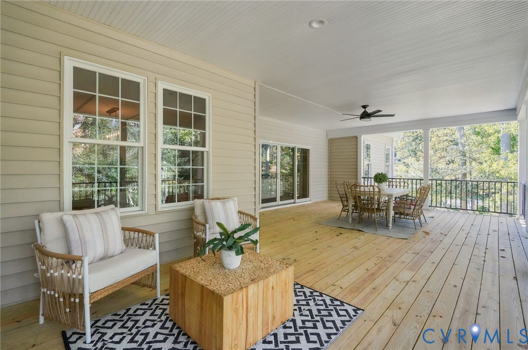 A Great Spot to Enjoy Morning Coffee While Overlooking Your Back Yard