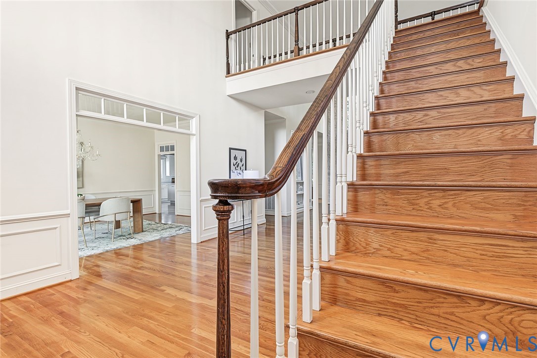 Gorgeous hardwood floors extend throughout the first and second floors.