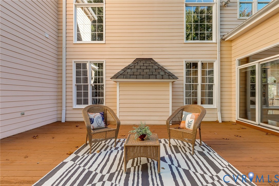 Enjoy a large back deck, just off the wet bar area.