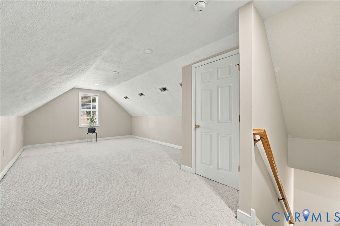 Upstairs bedroom, with carpet