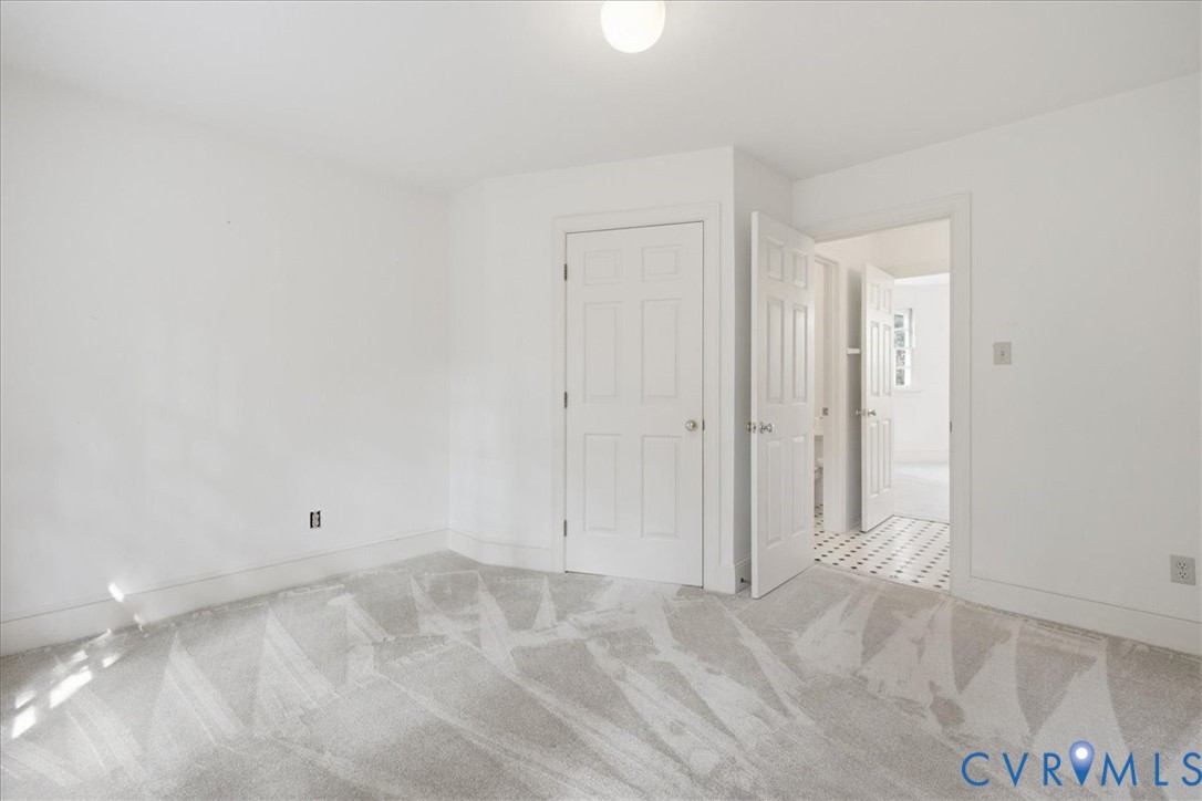 Upstairs are two bedrooms connected by a Jack & Jill bathroom with tub and shower.