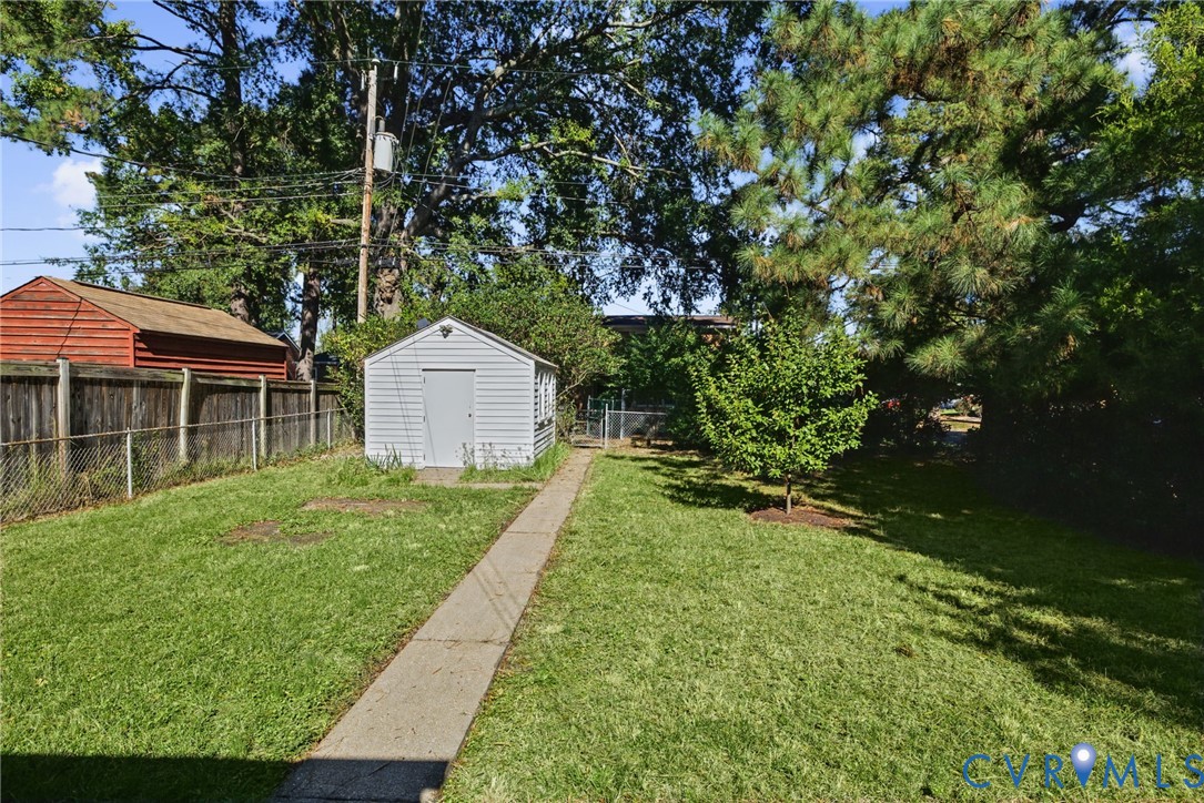 Rear yard is fully fenced.