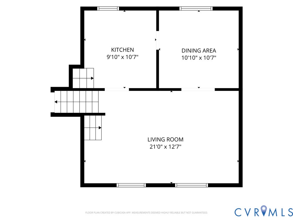 2nd Floor- Living Room, Dining Room, Kitchen