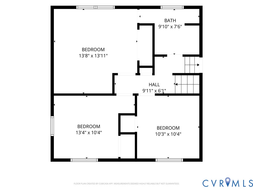 3rd Floor- 3 Bedrooms, Full Bath