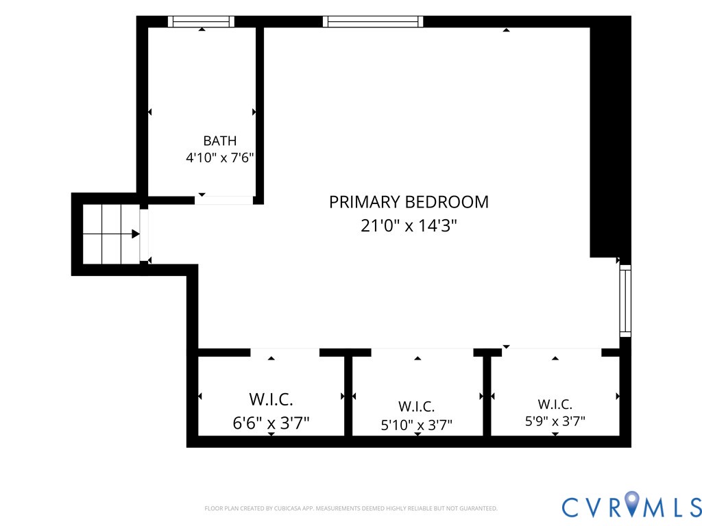 4th Floor- Primary Bedroom, Full Bath