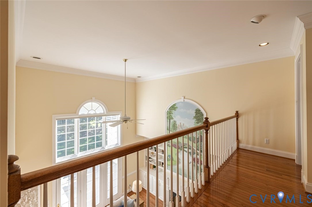 Balcony overlooks great room