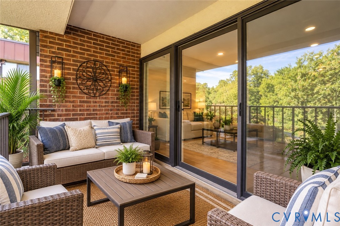 Cozy balcony retreat