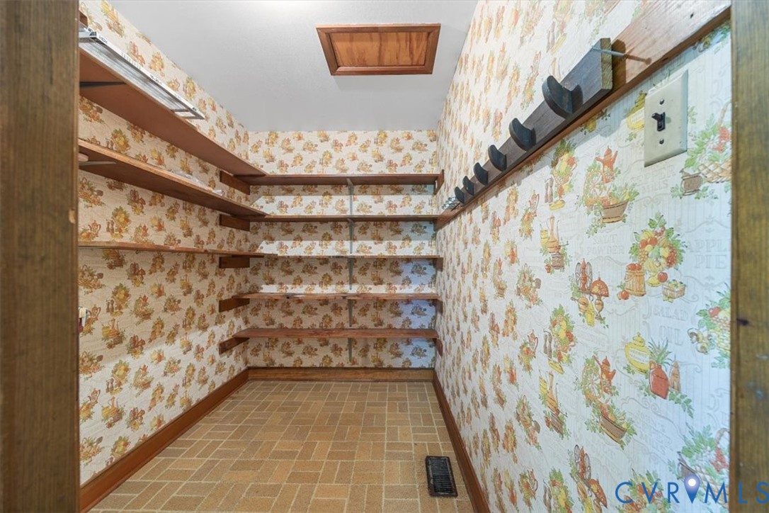 VERY large pantry with shelves