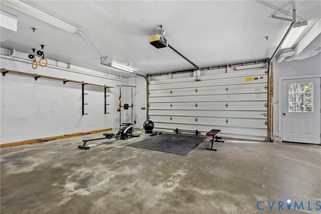 Attached 2-car garage/workshop