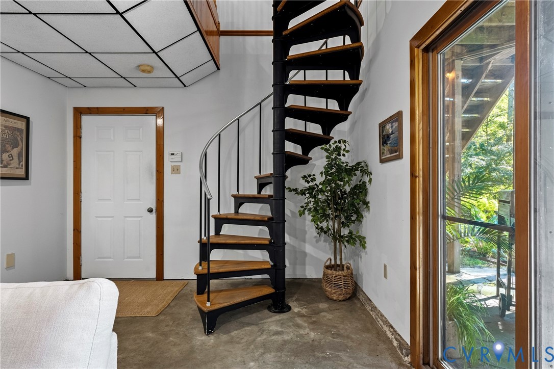 Door to 2-car attached garage and slider to back patio