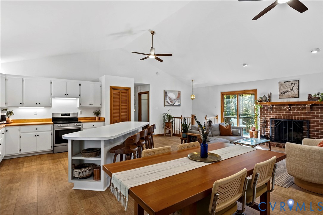 Open Concept-Dining, Kitchen, Living