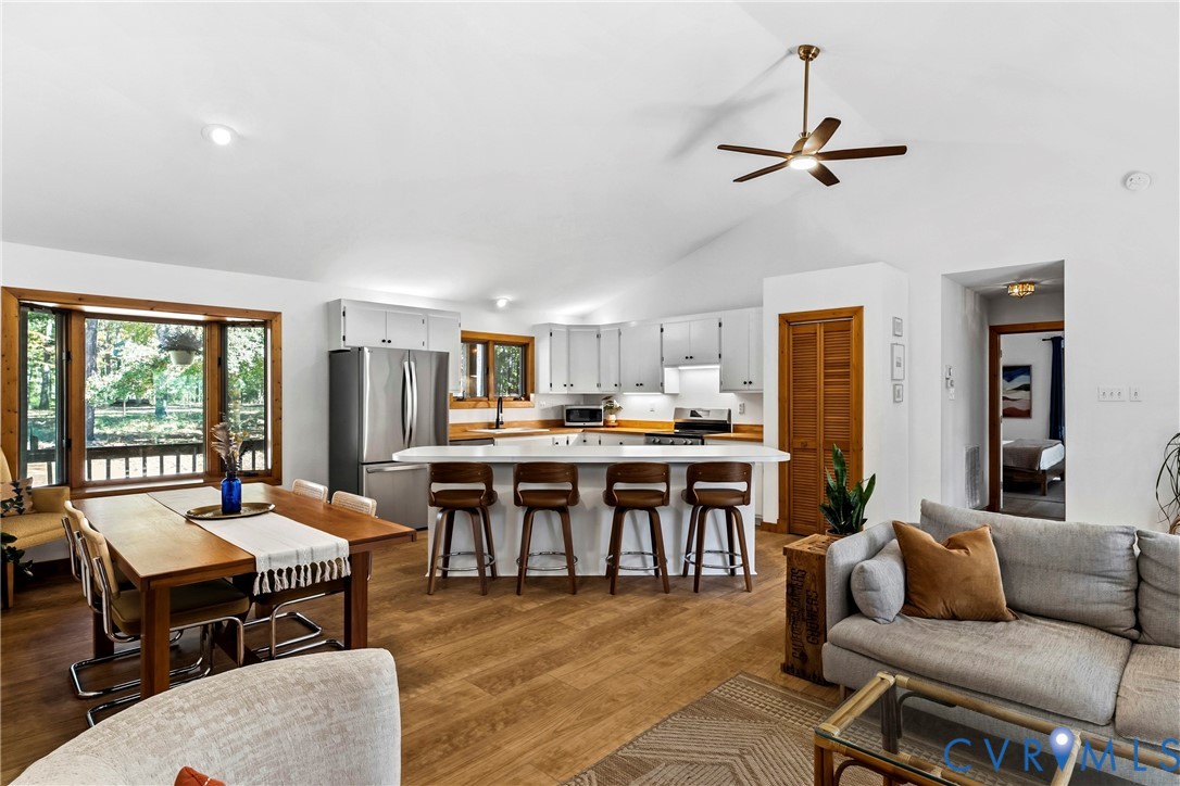 Open Concept-Dining, Kitchen, Living