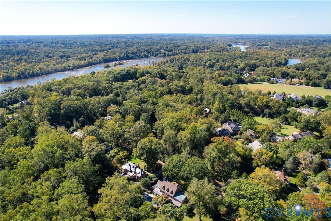 Windsor Farms, set above the James River.
