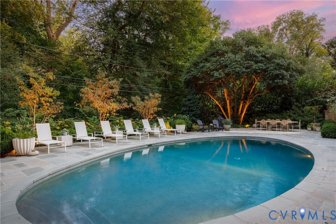 Charles Gillette's original gardens, refreshed by Marcia Fryer, with new irrigation around the pool and backyard.