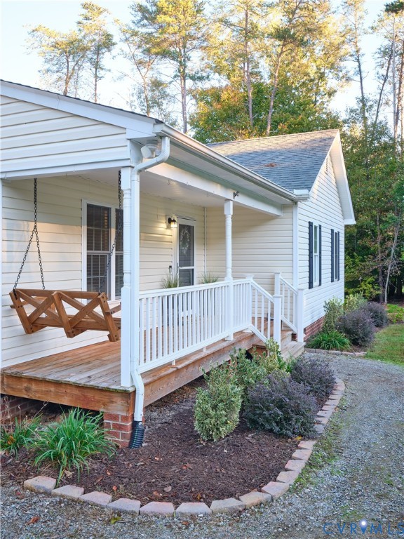 Morning coffee on the porch swing is a great way to begin every day.