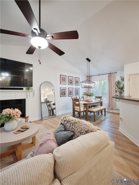 Open living room becons you to take a seat.