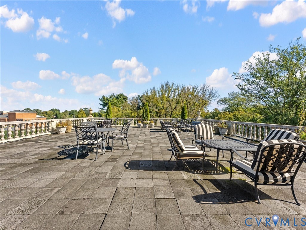 Expansive rooftop terrace