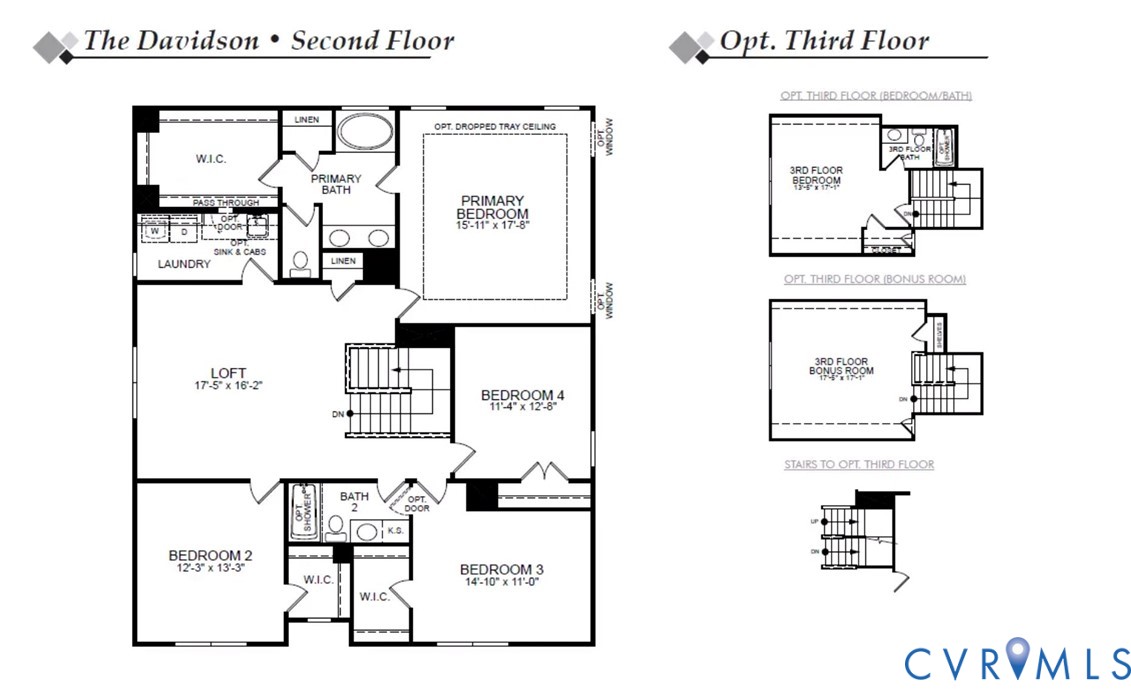 Second Floor & Optional Third Floor