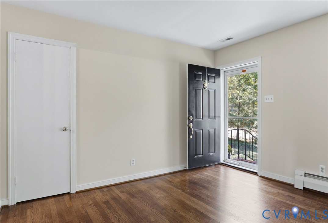 Refinished wood floors