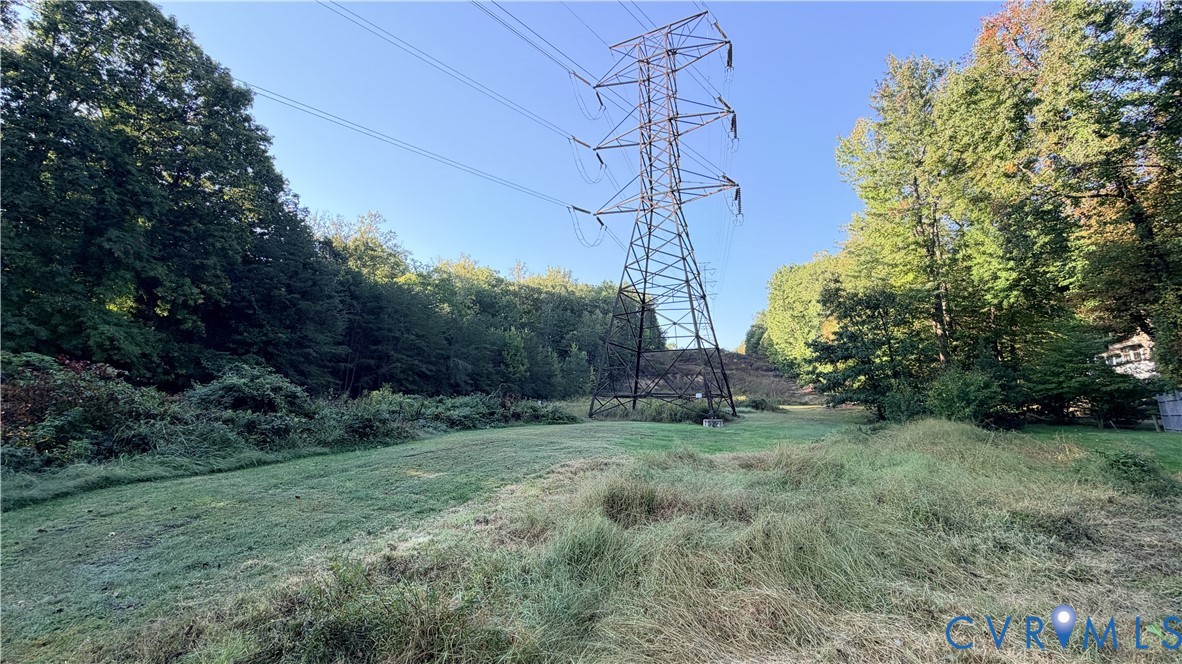 Open grassy lot surrounded by mature trees Open grassy lot surrounded by mature trees